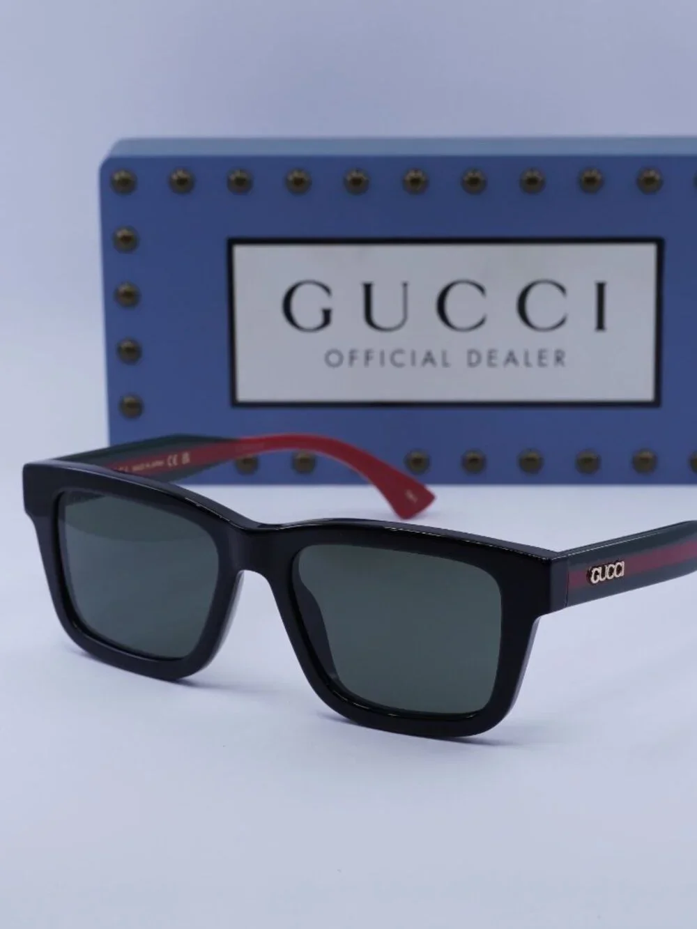Gucci GG1869S 001 Square Sunglasses - Black / Grey